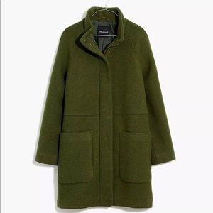 Madewell Estate Cocoon Coat Moss XL NWT